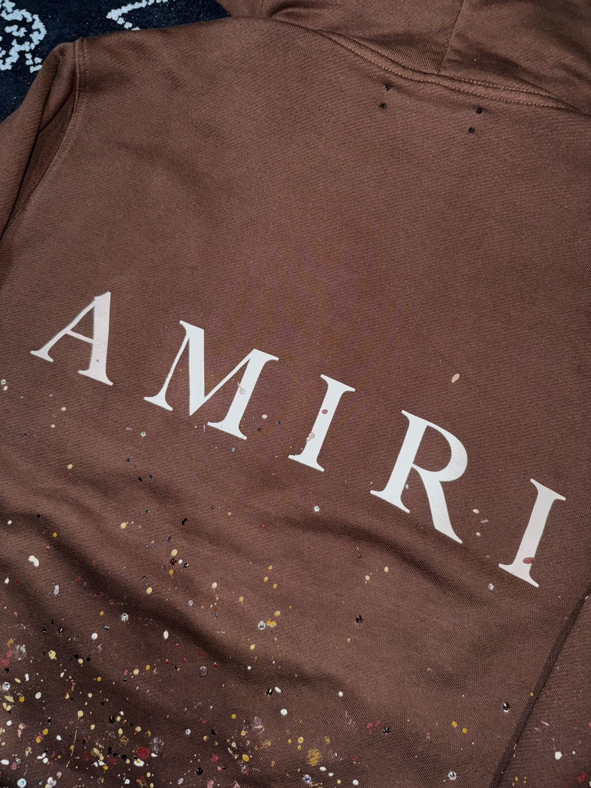 Amiri Amiri Crystal Paint Splatter Hoodie Size US L / EU 52-54 / 3 - 14 Thumbnail