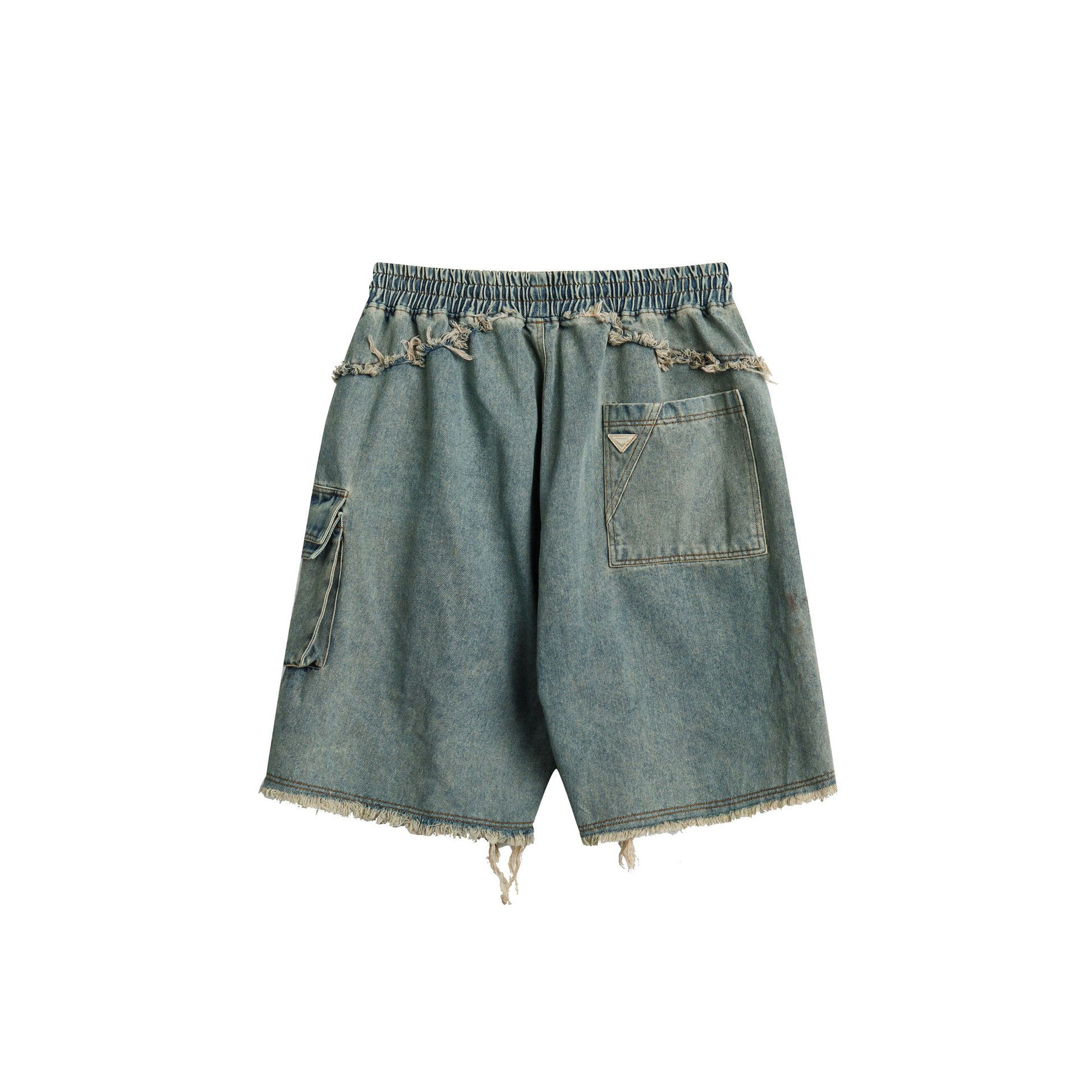 Japanese Brand × Vintage Men's washed vintage workwear denim shorts Size US 32 / EU 48 - 2 Thumbnail