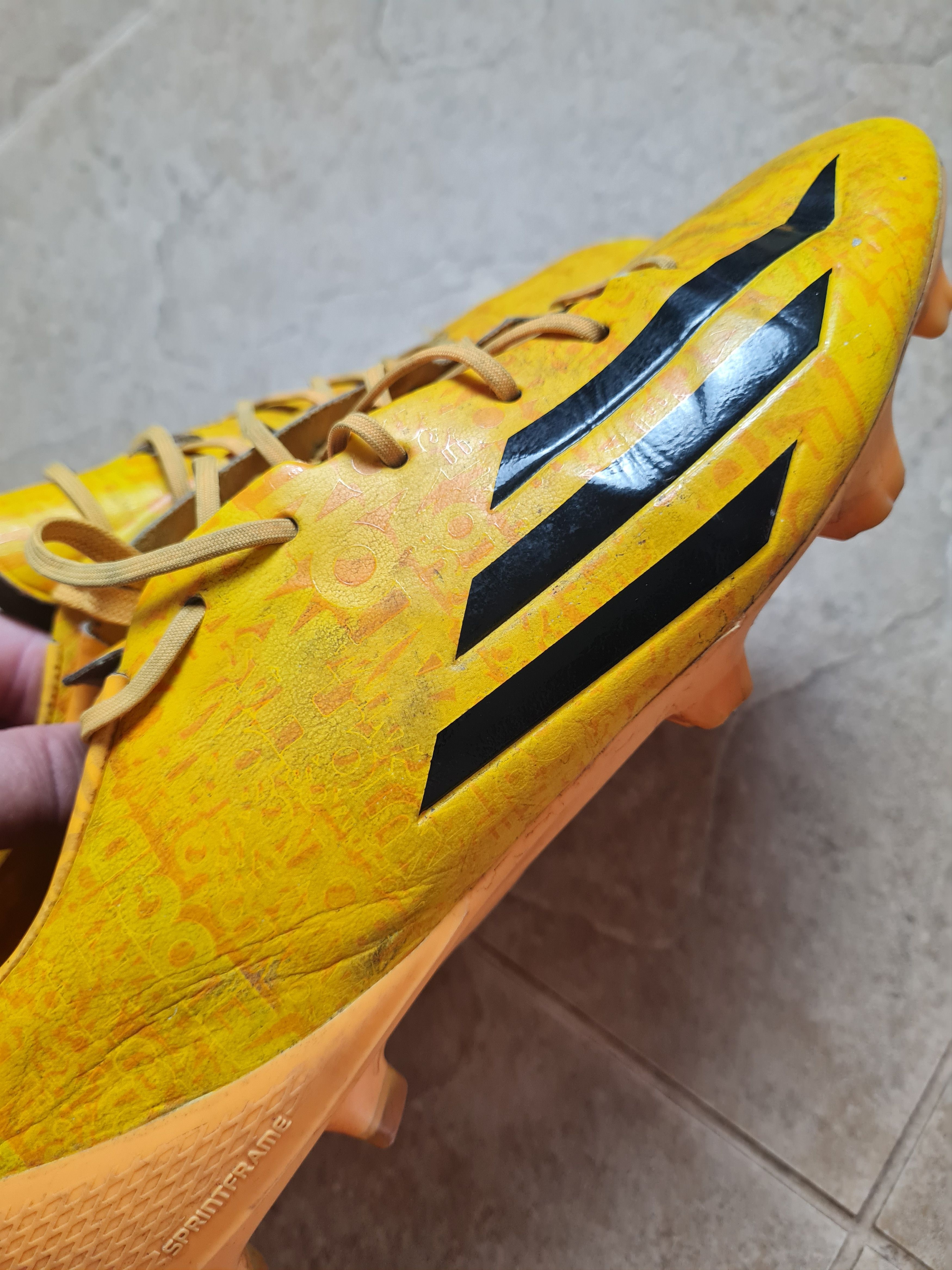 Adidas Adidas F50 adiZero TRX FG Soccer Cleats Solid Gold Messi Size US 9.5 / EU 42-43 - 14 Thumbnail