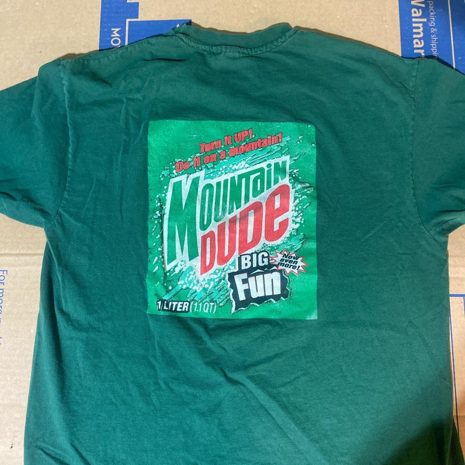 Hanes 90s mountain dew parody tee Size US XL / EU 56 / 4 - 4 Thumbnail