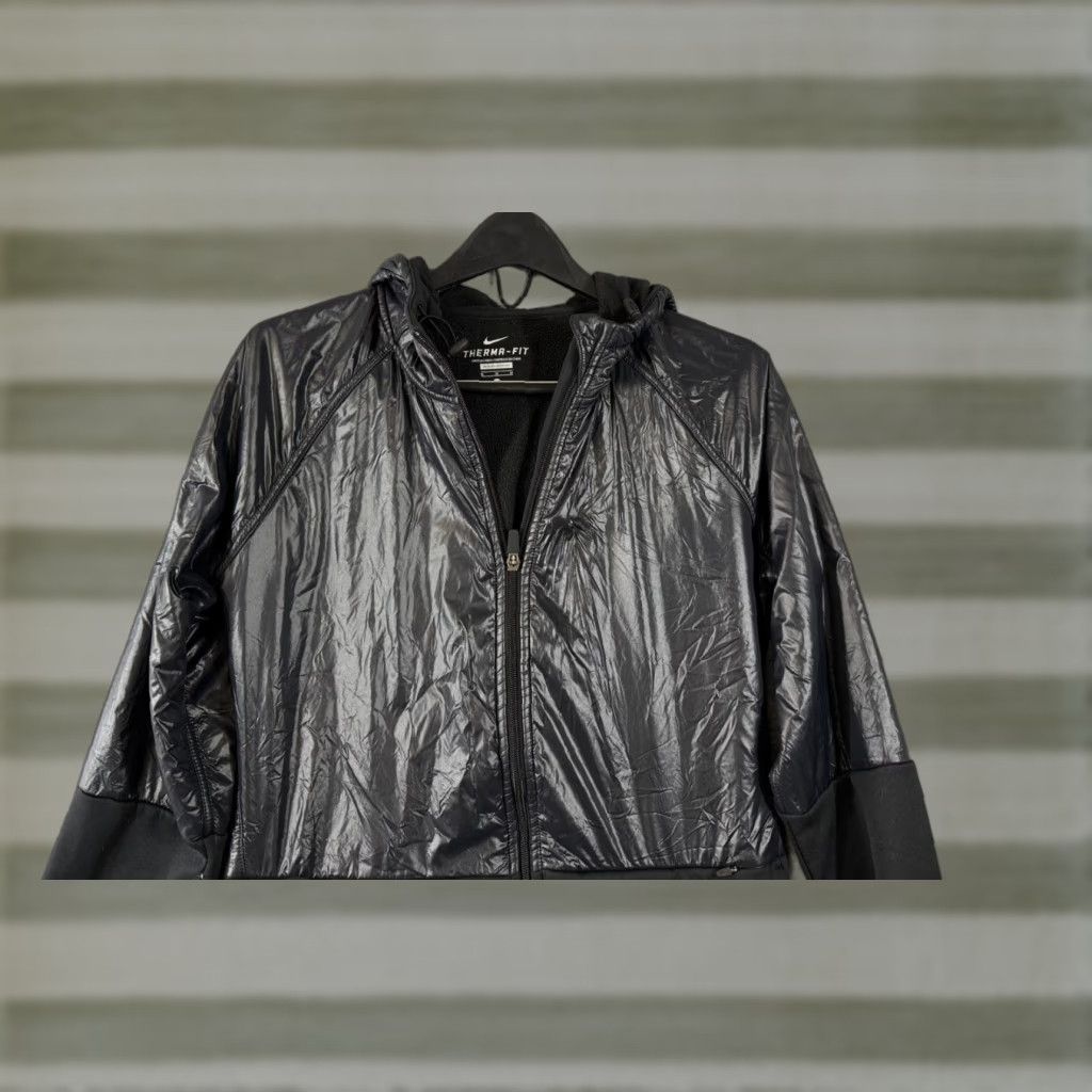 Nike Nike Therma-Fit Hooded Jacket Womens M Black Full-Zip Fleece Water Repellent Size M / US 6-8 / IT 42-44 - 1 Thumbnail