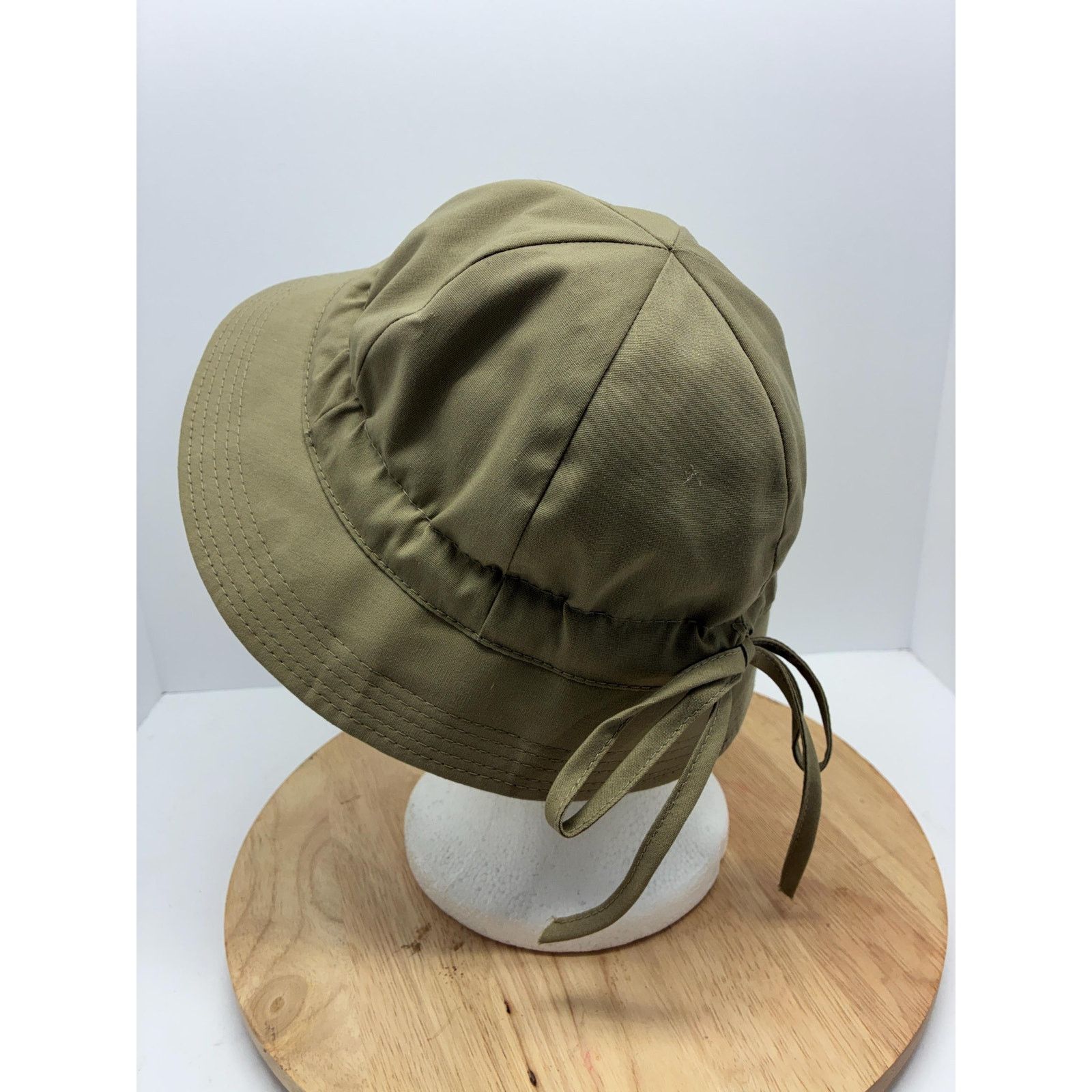 London Fog Vintage London Fog Sun Hat | Y2K Khaki Wide Brim Hat Size ONE SIZE - 4 Thumbnail