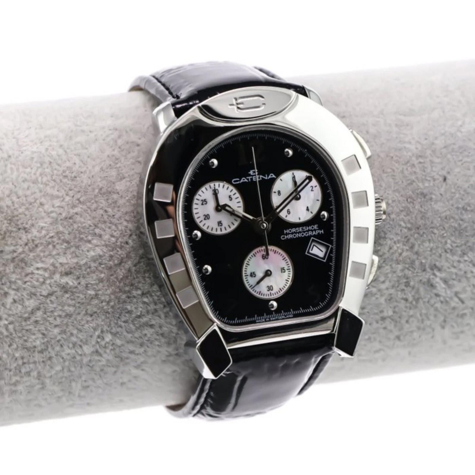 Other Catena Swiss Chronograph Watch St Steel 37mm Quartz 3ATM Size ONE SIZE - 3 Thumbnail