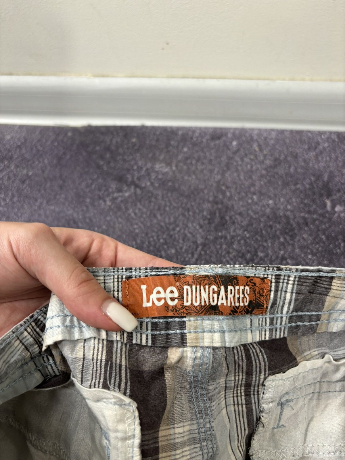 Lee Vintage Lee Checkered Dad Hype American Cargo Shorts Size US 32 / EU 48 - 10 Thumbnail
