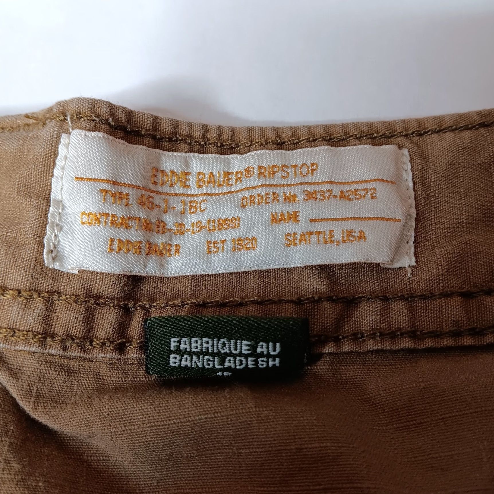 Eddie Bauer Eddie Bauer Shorts Women's Size 16 Cargo Rip Stop Brown Cotton Hiking Outdoors Womens Size 40" / US 18 - 4 Thumbnail