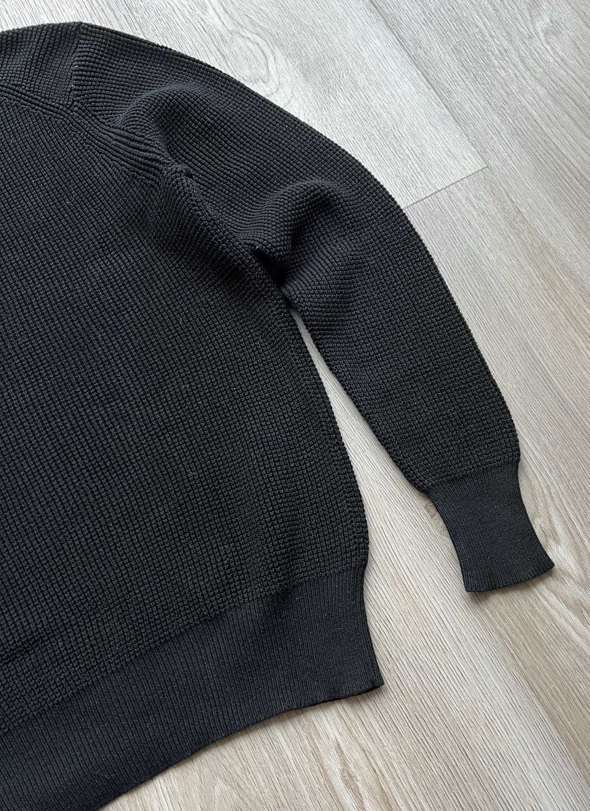 Allsaints Allsaints Trias Crew Black Knit Cotton Sweater Size US S / EU 44-46 / 1 - 12 Thumbnail