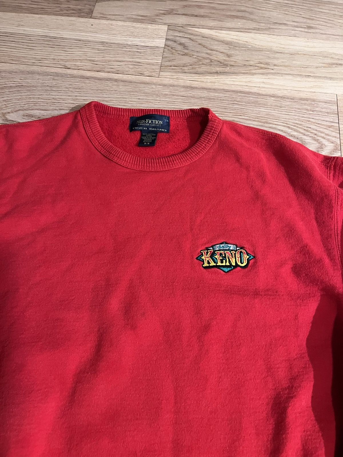 Japanese Brand × Vintage Vintage 90s Kemo gambling crew Sweatshirt Non Fiction Size US M / EU 48-50 / 2 - 2 Thumbnail