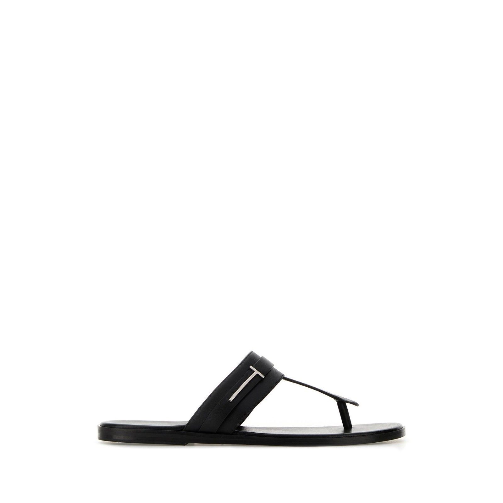Tom Ford TOM FORD Black Leather Thong Sandals New & Authentic (Men's Size US 8 / EU 41 - 1 Thumbnail
