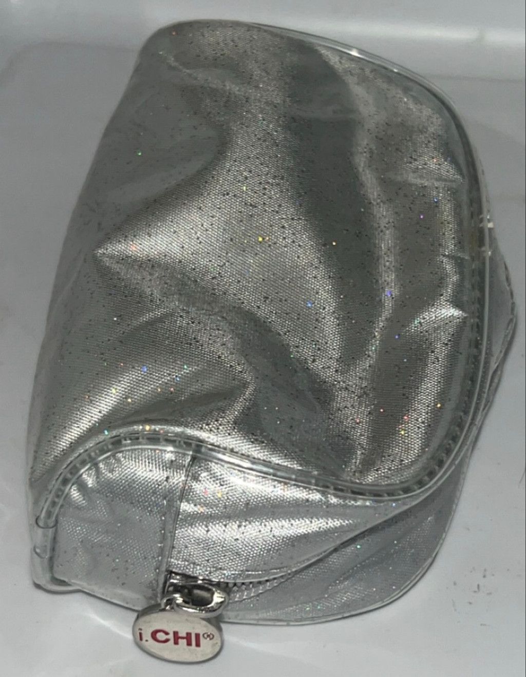 Yasuyuki Ishii Women's i.CHI Silver Glitter Cosmetic Bag One Size Size ONE SIZE - 2 Thumbnail