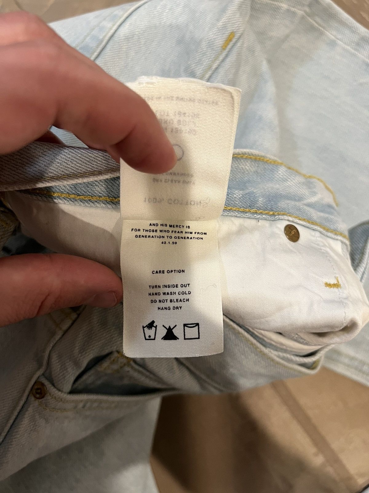 Fear of God Fear of God Blue Distressed Zipped Hem Slim Fit size 32 Size US 32 / EU 48 - 7 Thumbnail