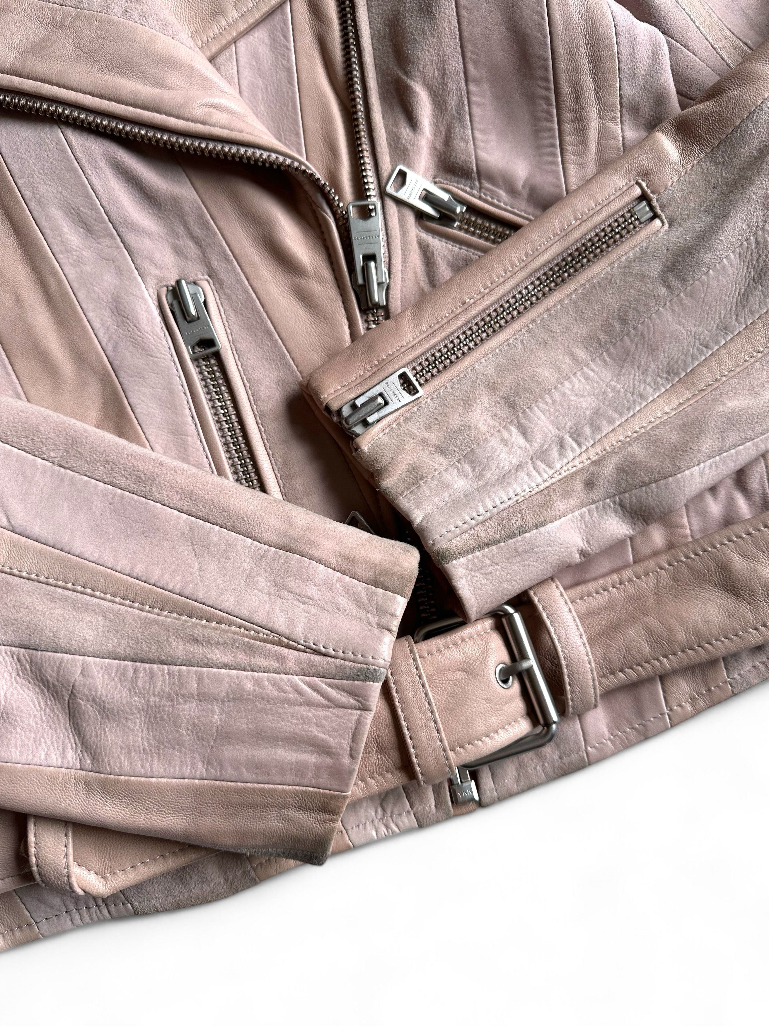 Allsaints Allsaints Sample Leather Suede Biker Jacket Size M / US 6-8 / IT 42-44 - 6 Thumbnail