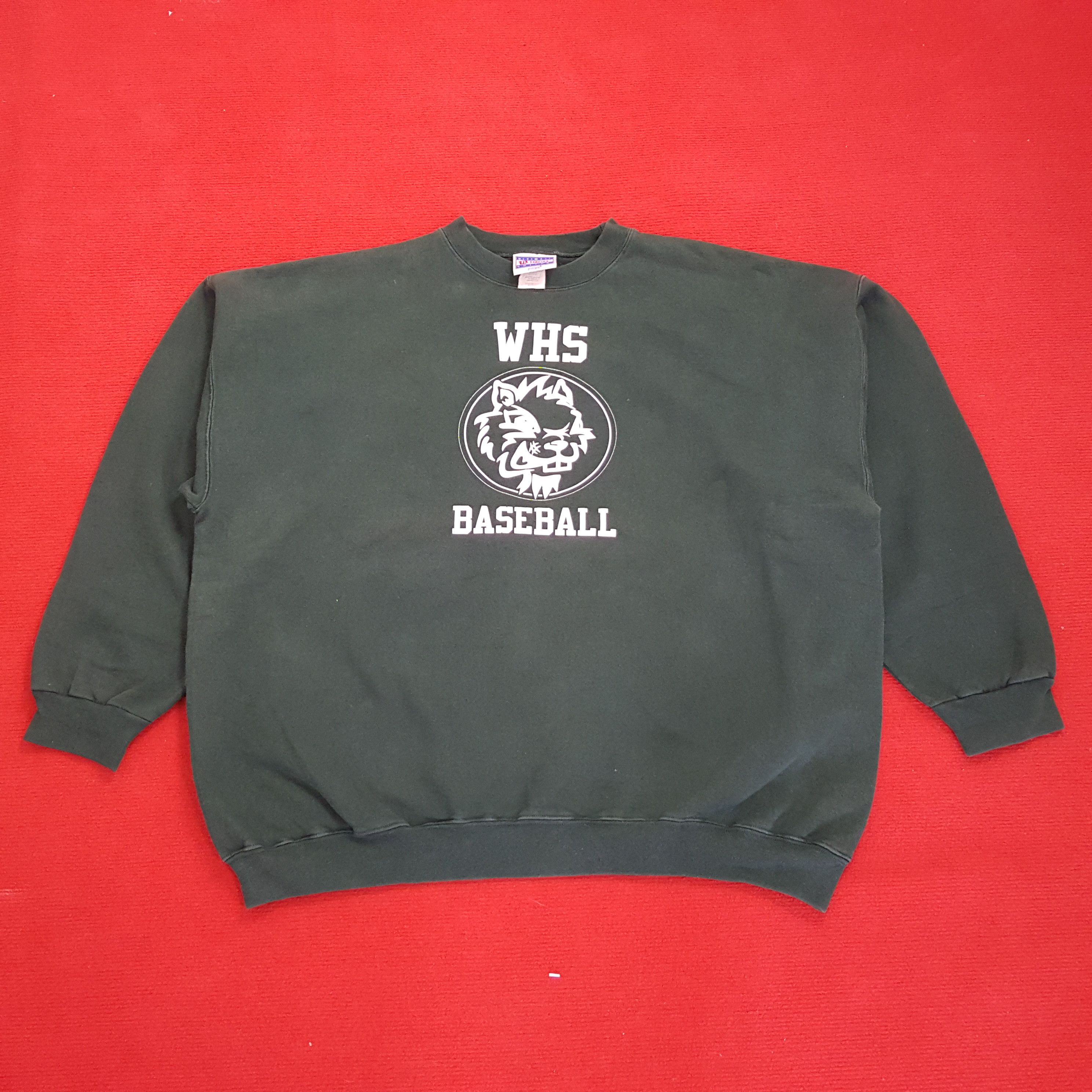 MLB × Vintage WHS Baseball Center Design Vintage Sweatshirt Size US XXL / EU 58 / 5 - 1 Thumbnail