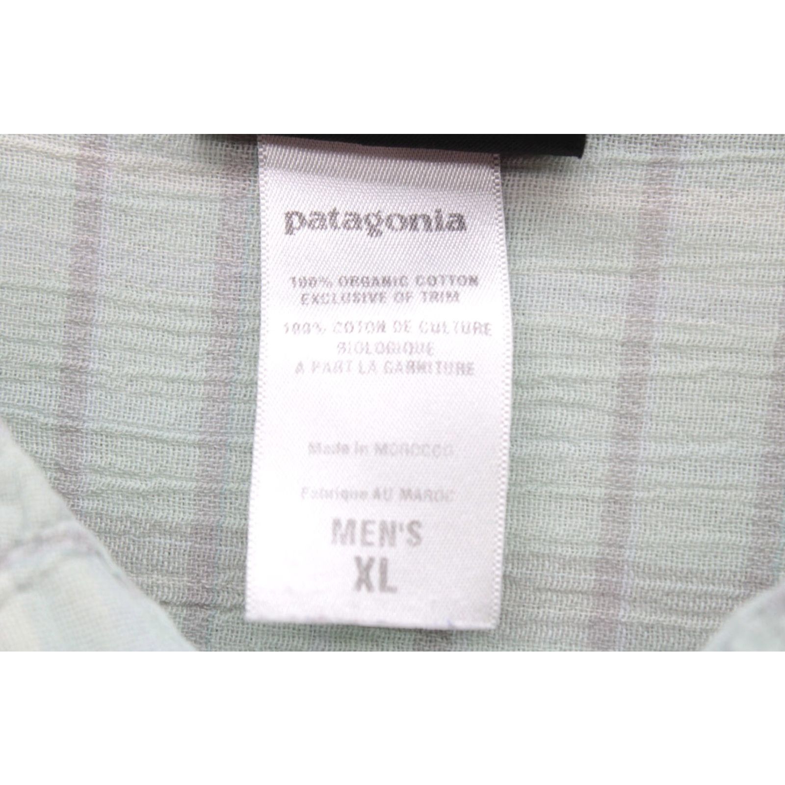 Patagonia Patagonia Shirt Men's XL Green Striped Short Sleeve Button Up Organic Cotton Shirt Size US XL / EU 56 / 4 - 6 Thumbnail