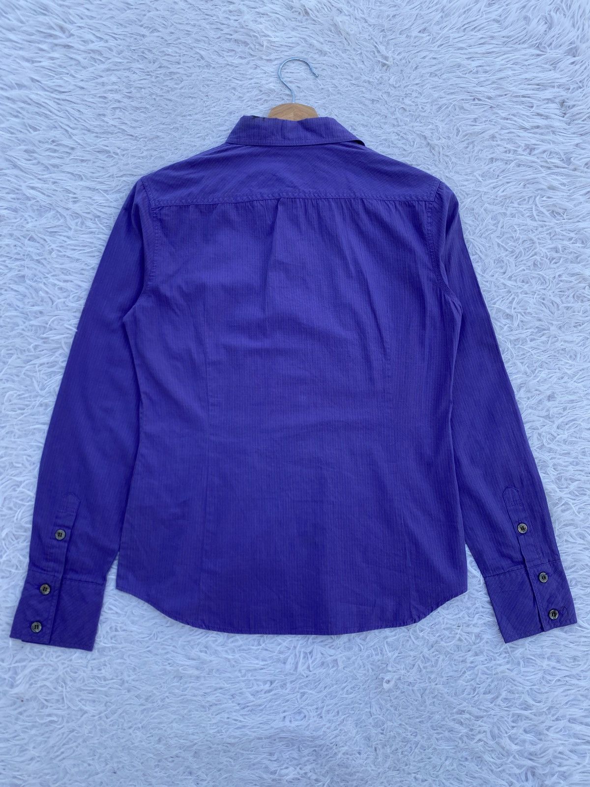 Burberry Rare Vintage 90s Burberry Blue Label Women Buttons Shirt Size XS / US 0-2 / IT 36-38 - 11 Thumbnail