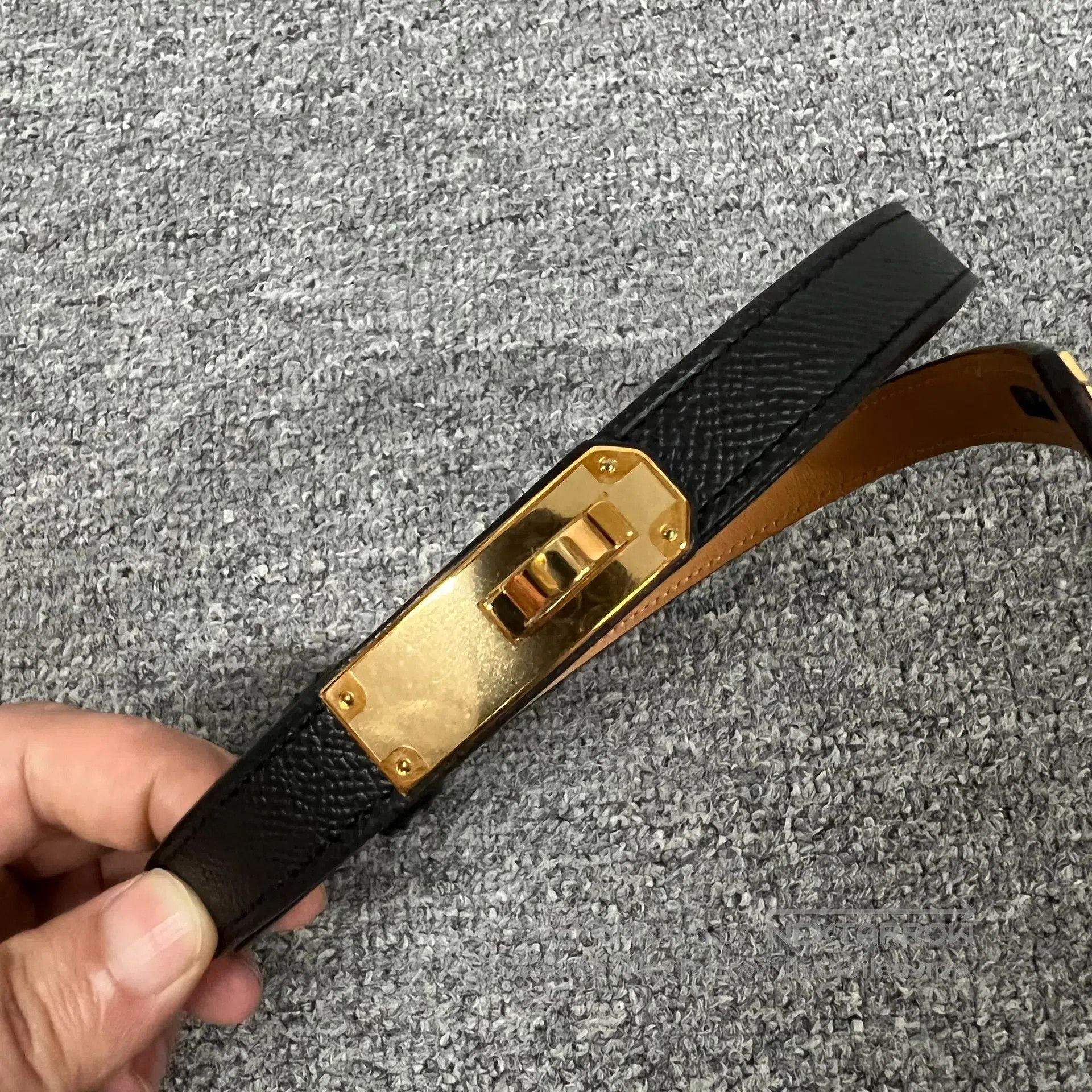 Hermes Hermes Kelly Golden Button Epsom Belt| Size ONE SIZE - 4 Thumbnail