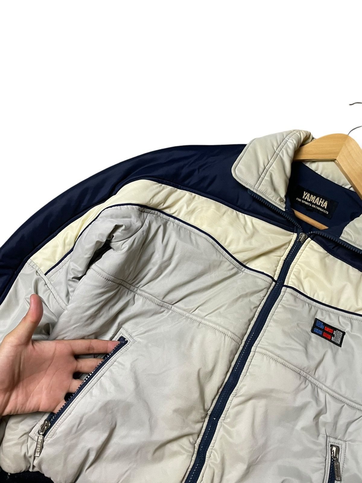 Japanese Brand × Vintage × Yamaha Vintage YAMAHA Puffer Zipper Jacket (103) Size US L / EU 52-54 / 3 - 5 Thumbnail