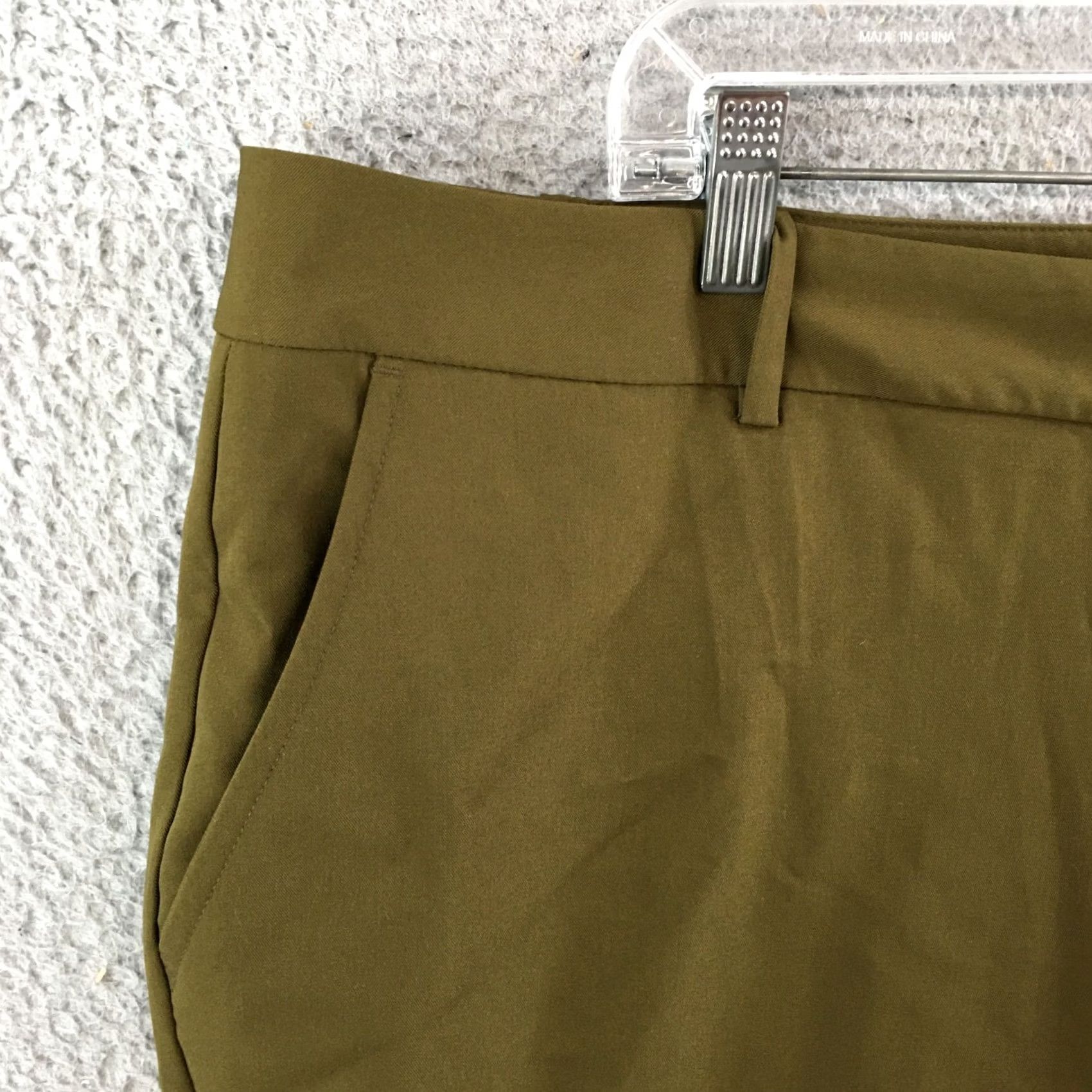 Worthington Worthington Bootcut Trouser Dress Pants Womens 18W Green Hi-Rise Flat Front NEW Size 40" / US 18 - 3 Thumbnail
