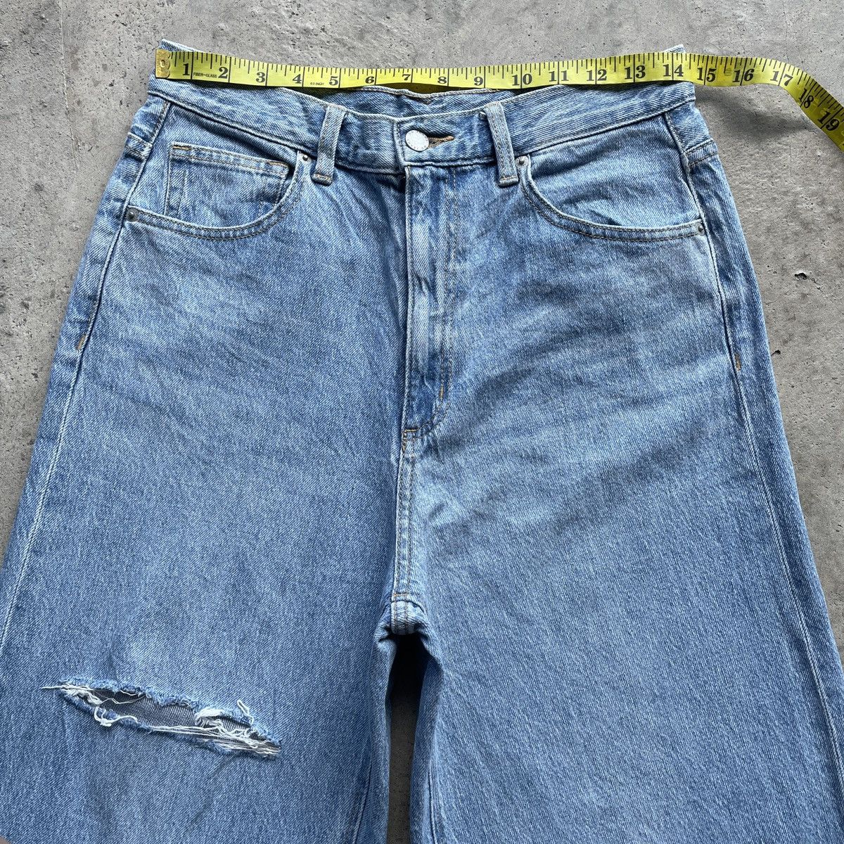 Japanese Brand Japanese Brand Gu FLARE Jeans Faded Denim Distressed Pants Size US 29 - 5 Thumbnail