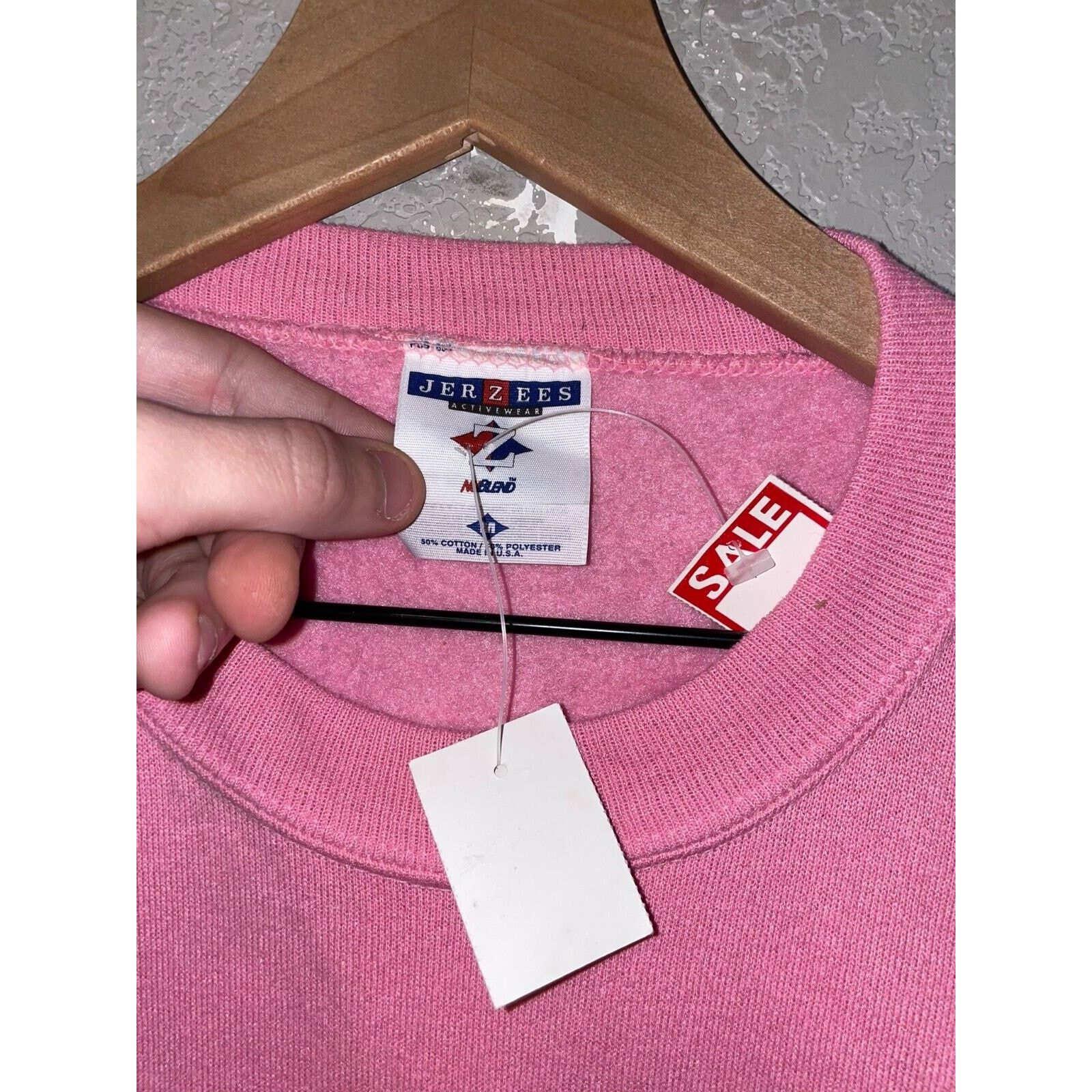 Jerzees Vintage Utah Crewneck Jerzees Winter Pink Sweatshirt VTG M Size US M / EU 48-50 / 2 - 7 Thumbnail