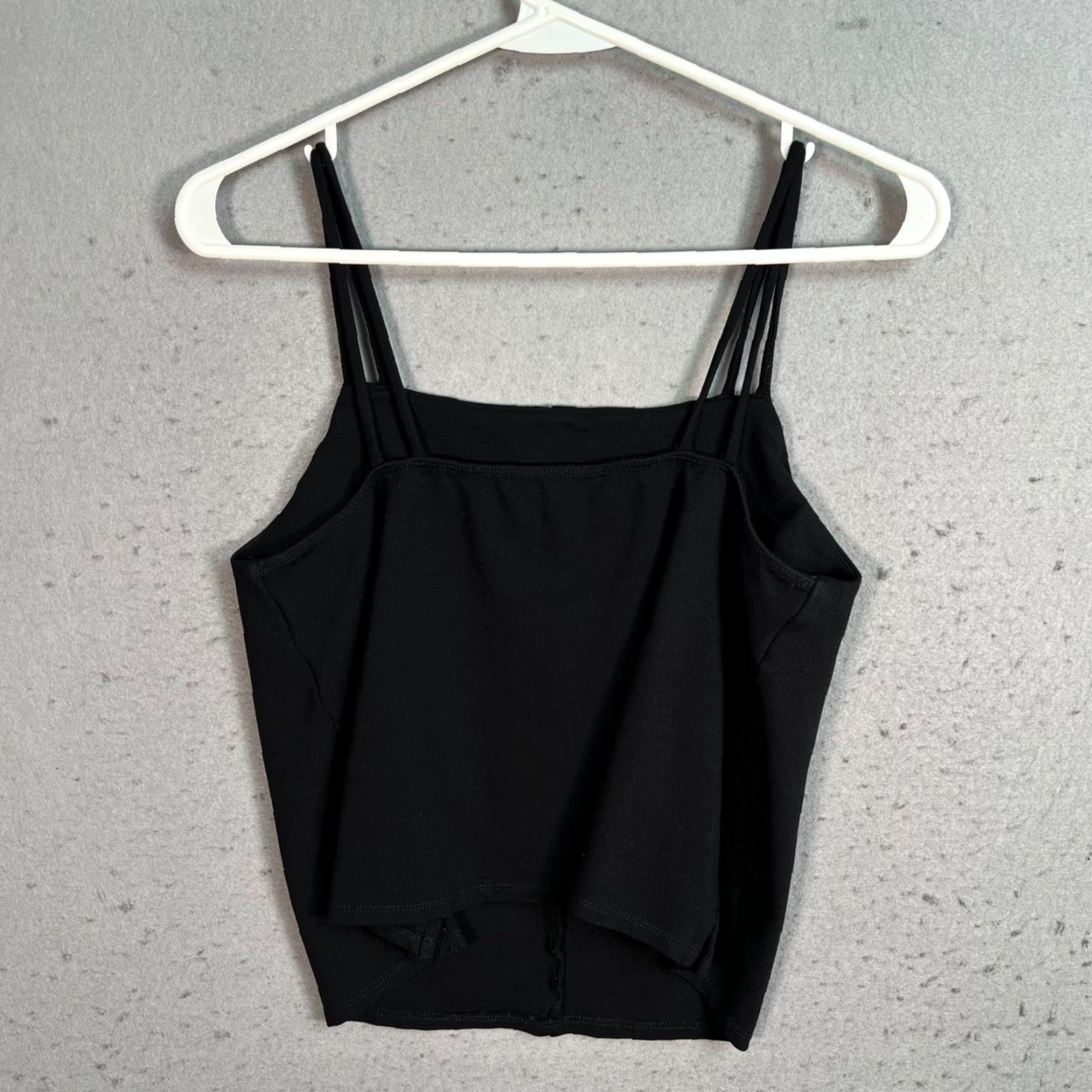 Vintage VINTAGE Eri + Ali Black Double-Strap Sleeveless Tank Top Womens Medium Tank Womens M Black Cotton Polyester Sleeveless Pullover Sleeveless Shirt Size M / US 6-8 / IT 42-44 - 2 Thumbnail