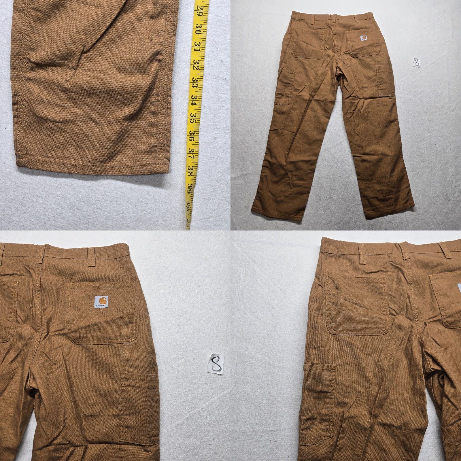 Carhartt Carhartt Pants Mens Dungaree Canvas Brown 34x36 51374 Thick Material Great Condition RN 51374 Mens Pants Brown Canvas Dungaree 34x36 Carhartt Size US 34 / EU 50 - 8 Thumbnail