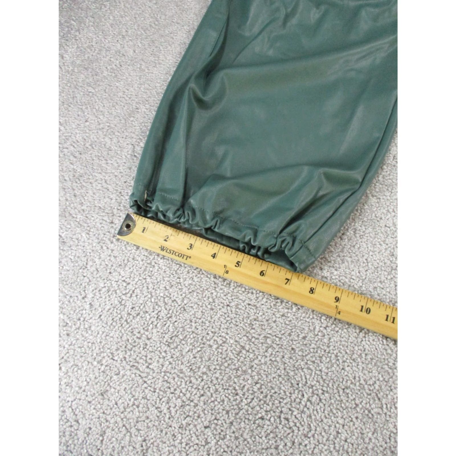 Anthropologie Pilcro By Anthropologie Joggers Womens S Green Faux Leather Size 28" / US 6 / IT 42 - 5 Thumbnail