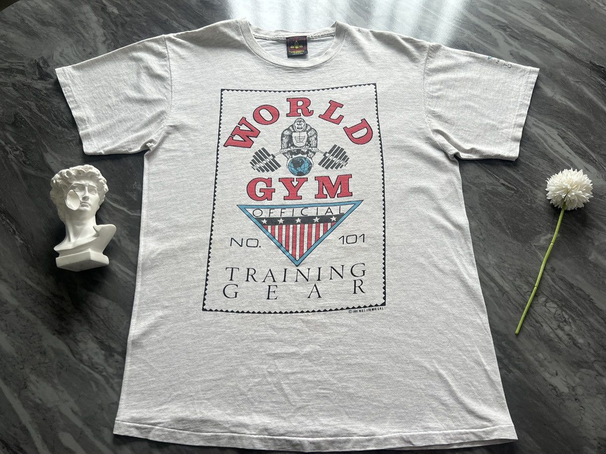 Vintage World Gym : Training Gear No.101 1991 Super Rare Size US L / EU 52-54 / 3 - 2 Thumbnail