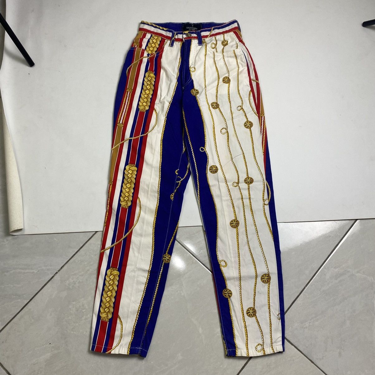 Trussardi Archive Trussardi Pattern Baroque pants Size 26" / US 2 / IT 38 - 10 Thumbnail