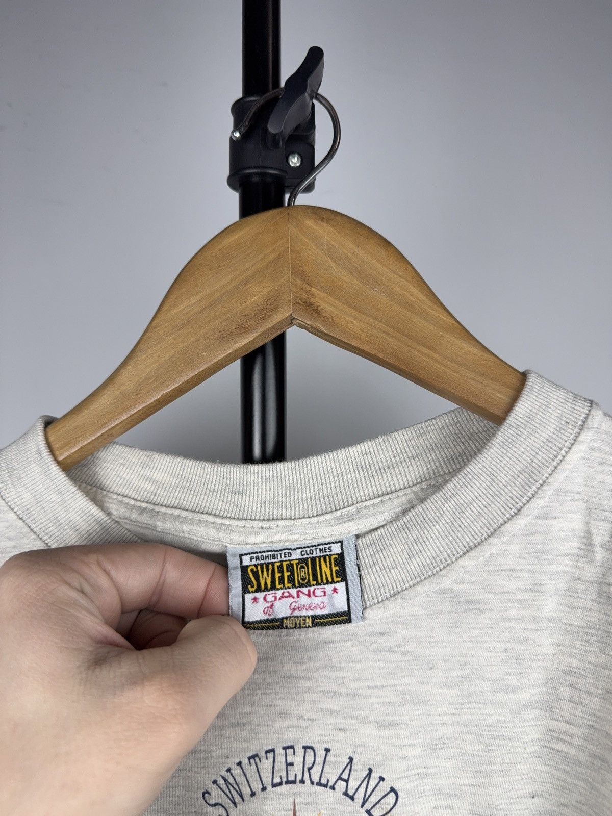 Vintage 90s Vntg Switzerland Kleine Scheidegg Jungfrau Graphic Tee Size US L / EU 52-54 / 3 - 8 Thumbnail