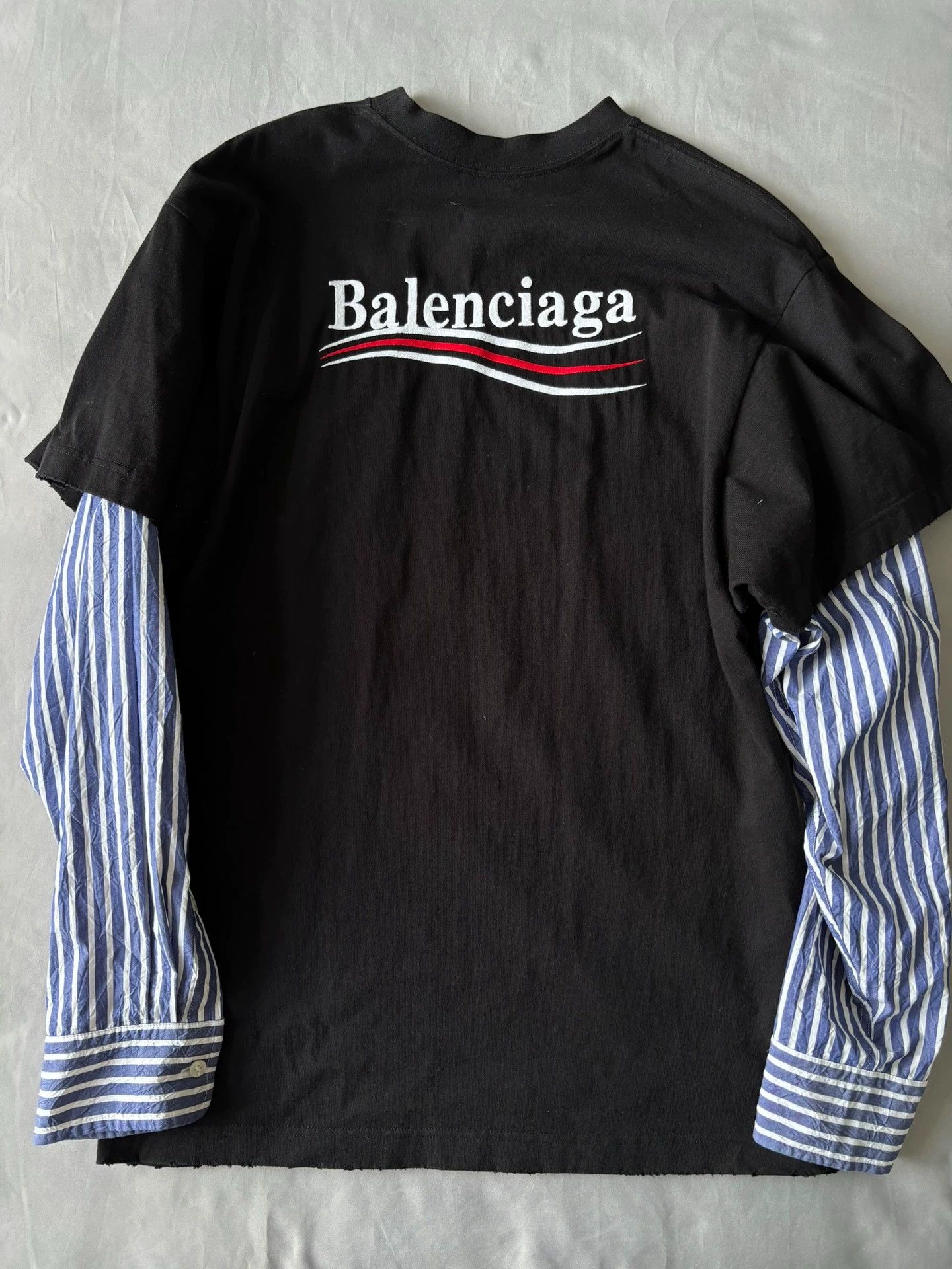 Balenciaga Balenciaga Coca Cola made old destroyed fake two piece long sleeved shirt Grailed