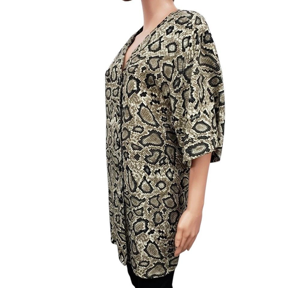 Vintage Vintage Truffles Top Blouse Animal Print Made in USA Plus 2X Size XXL / US 16-18 / IT 52-54 - 7 Thumbnail