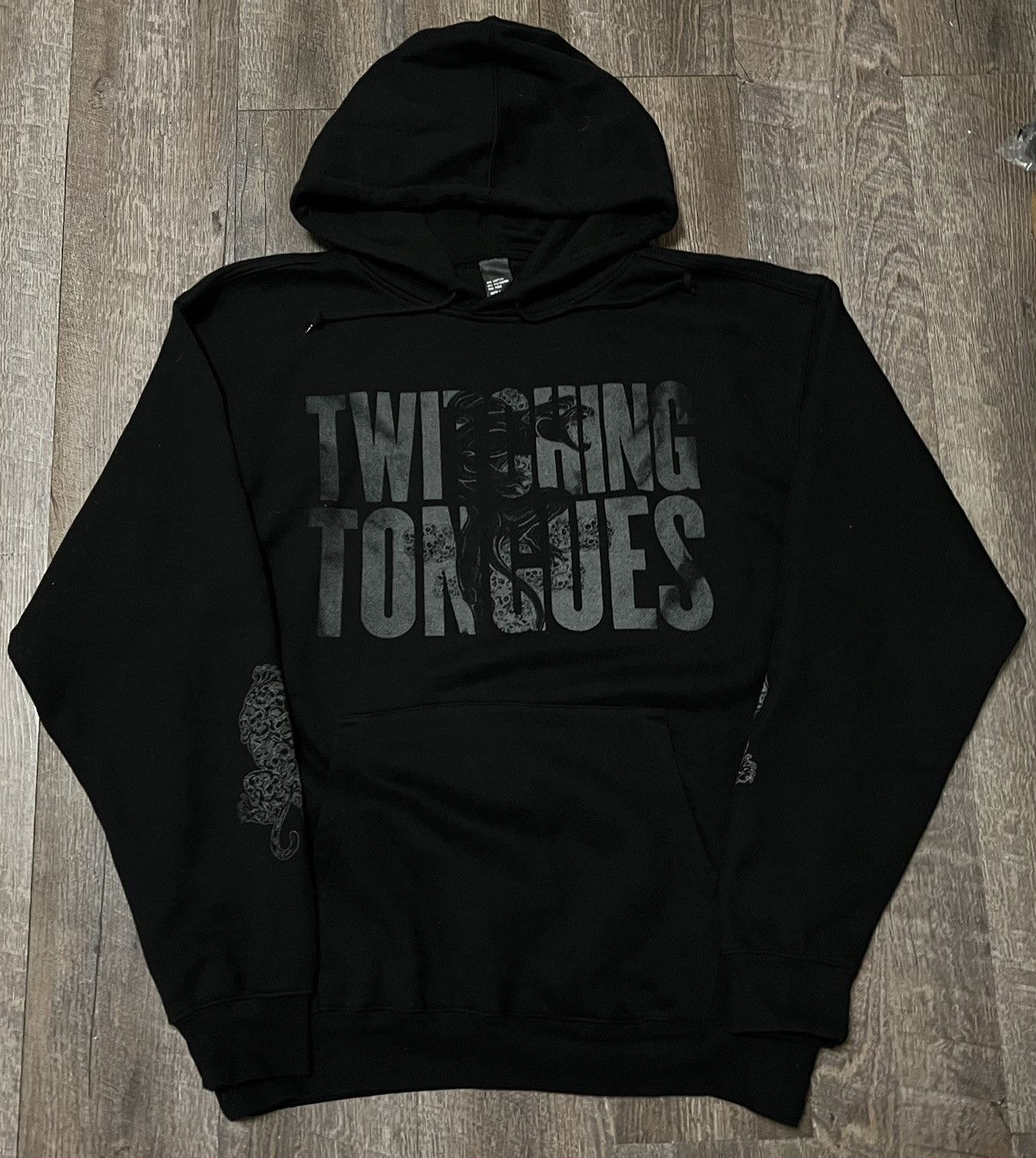 Twitching Tongues Reflective Hoodie size Large