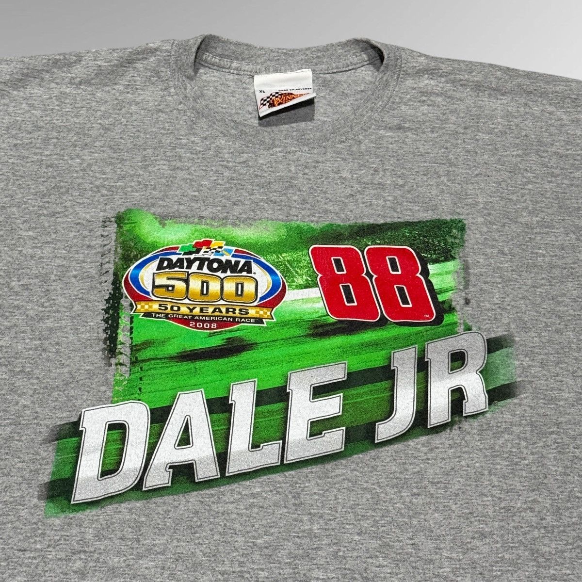 NASCAR Vintage Nascar Dale Earnhardt Jr Daytona 500 Tee Size US XL / EU 56 / 4 - 3 Thumbnail