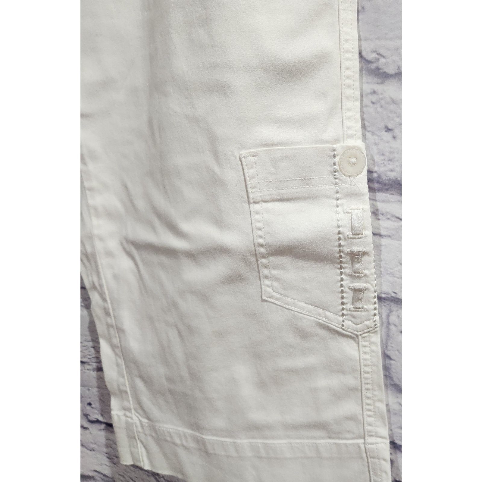 Other White House Black Market White Flat Front Cropped Jeans 8 Size 30" / US 8 / IT 44 - 2 Thumbnail