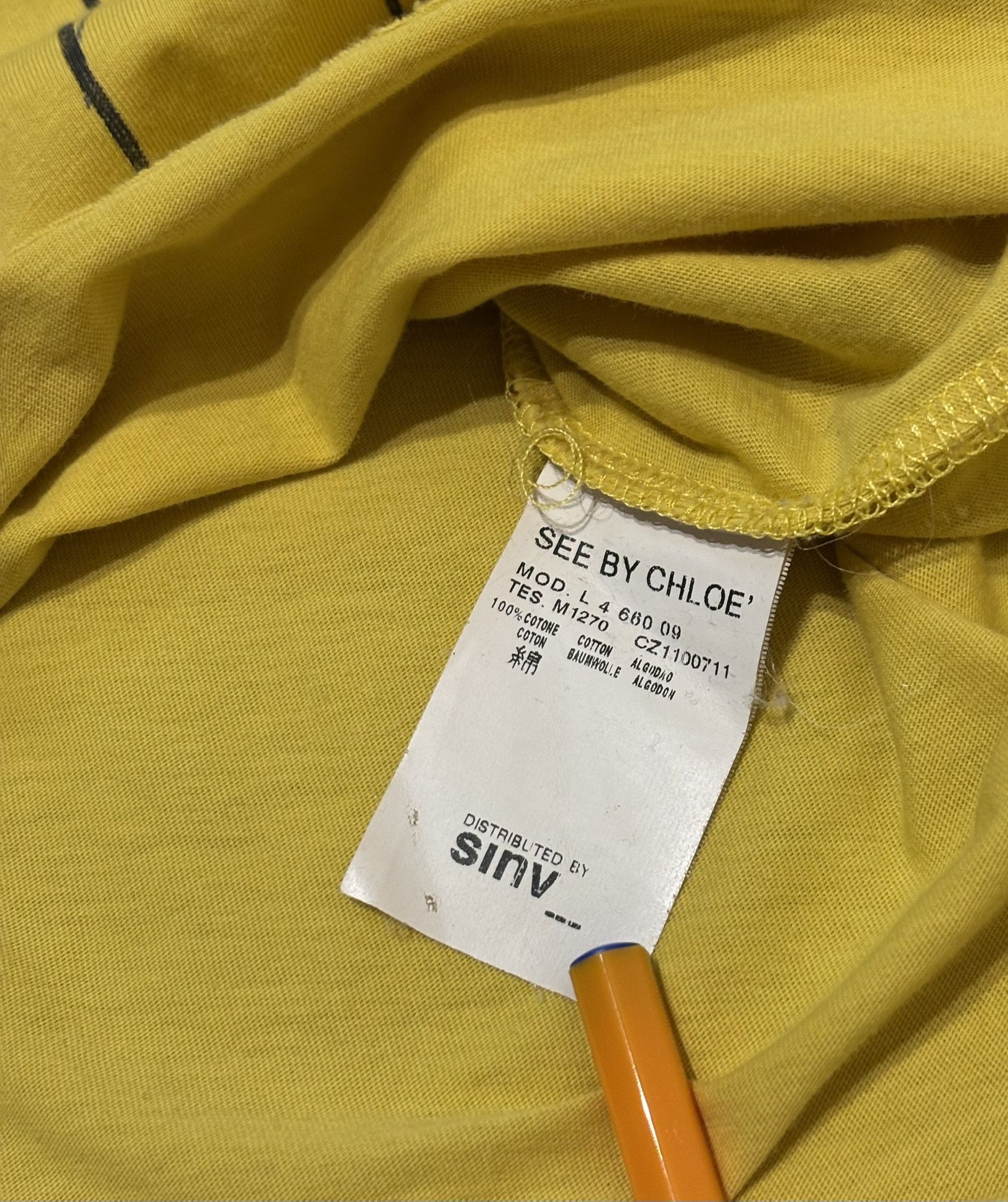 See by Chloe See By Chloe Yellow T-Shirt size 42 Size M / US 6-8 / IT 42-44 - 17 Thumbnail