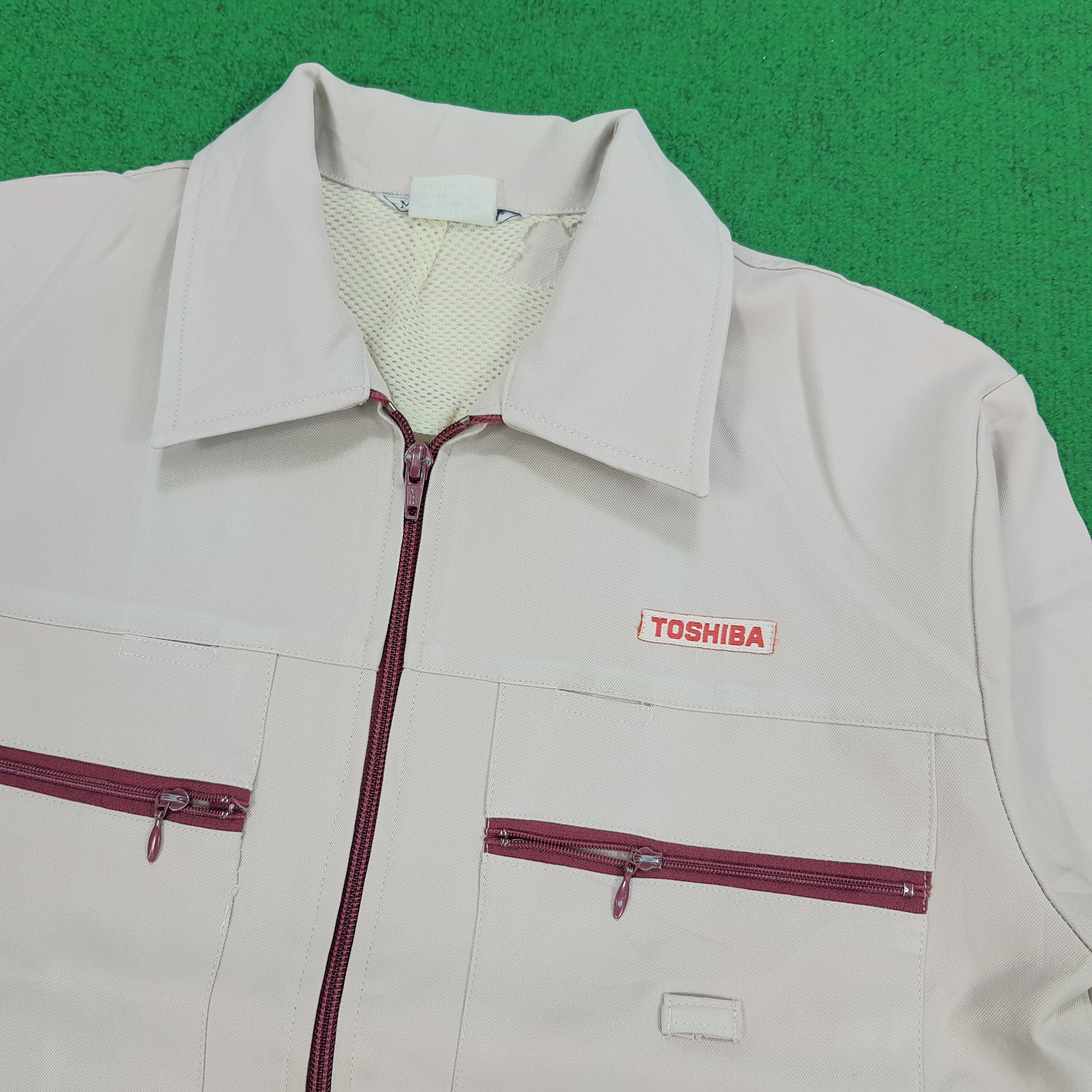Japanese Brand × Vintage Vintage TOSHIBA Japan Tech Brand Workwear Jacket Size US S / EU 44-46 / 1 - 2 Thumbnail