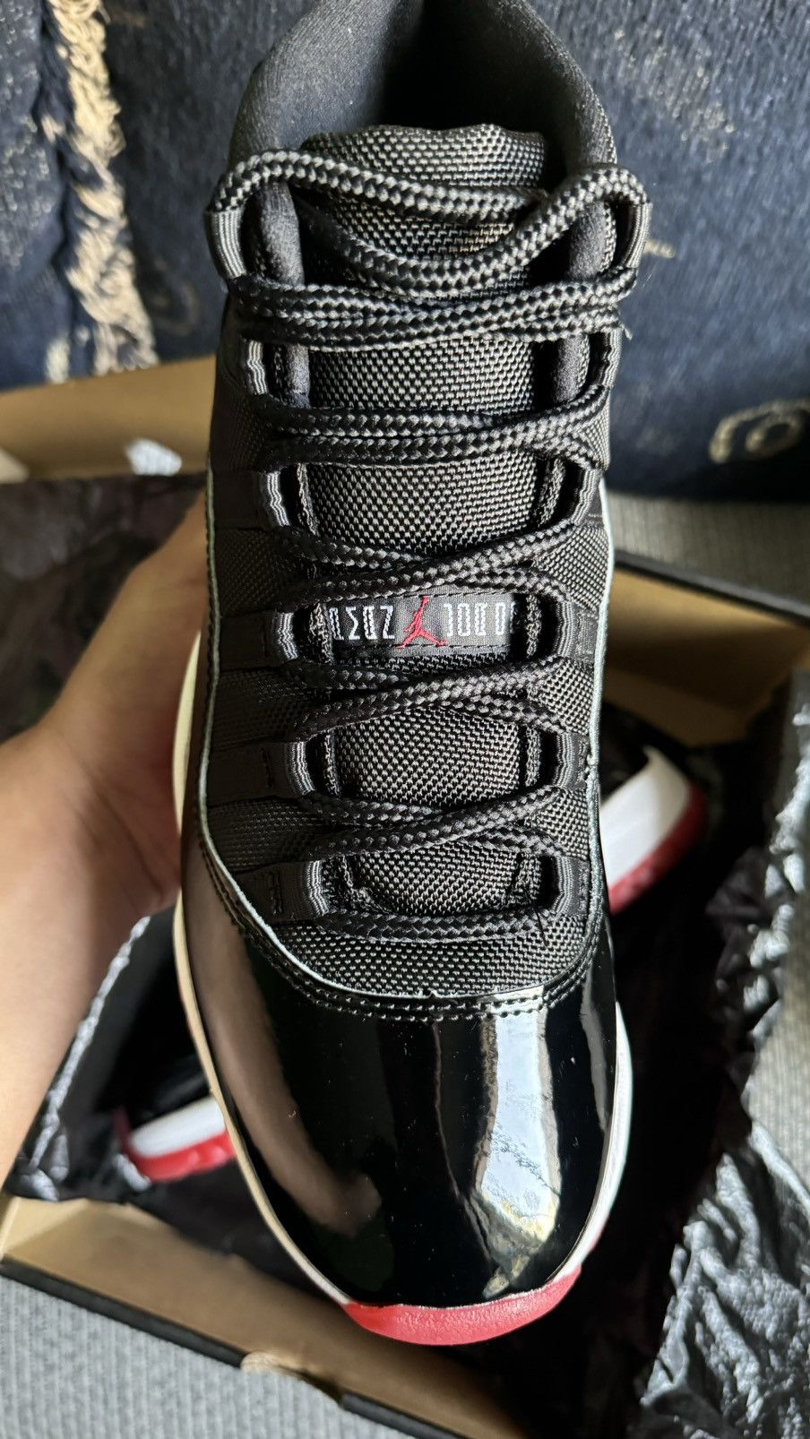 Jordan Brand Jordan 11 Bred 2019 Size US 9 / EU 42 - 2 Thumbnail