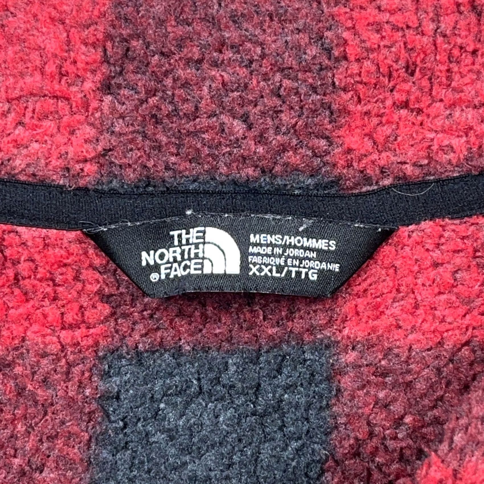 The North Face - It includes all the relevant keywords: "North Face Sweater Men XXL Red Black Buffalo Plaid Pullover 1/2 Zip Gordon Lyons Size US XXL / EU 58 / 5 - 4 Thumbnail