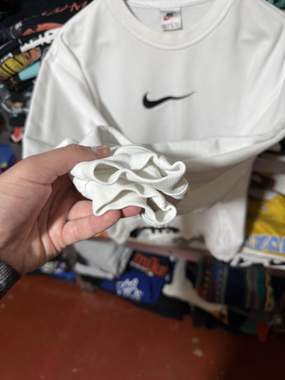 Nike Vintage 90’s Nike Big Center Logo Swoosh Sweatshirt Y2K Hype Size US M / EU 48-50 / 2 - 6 Thumbnail