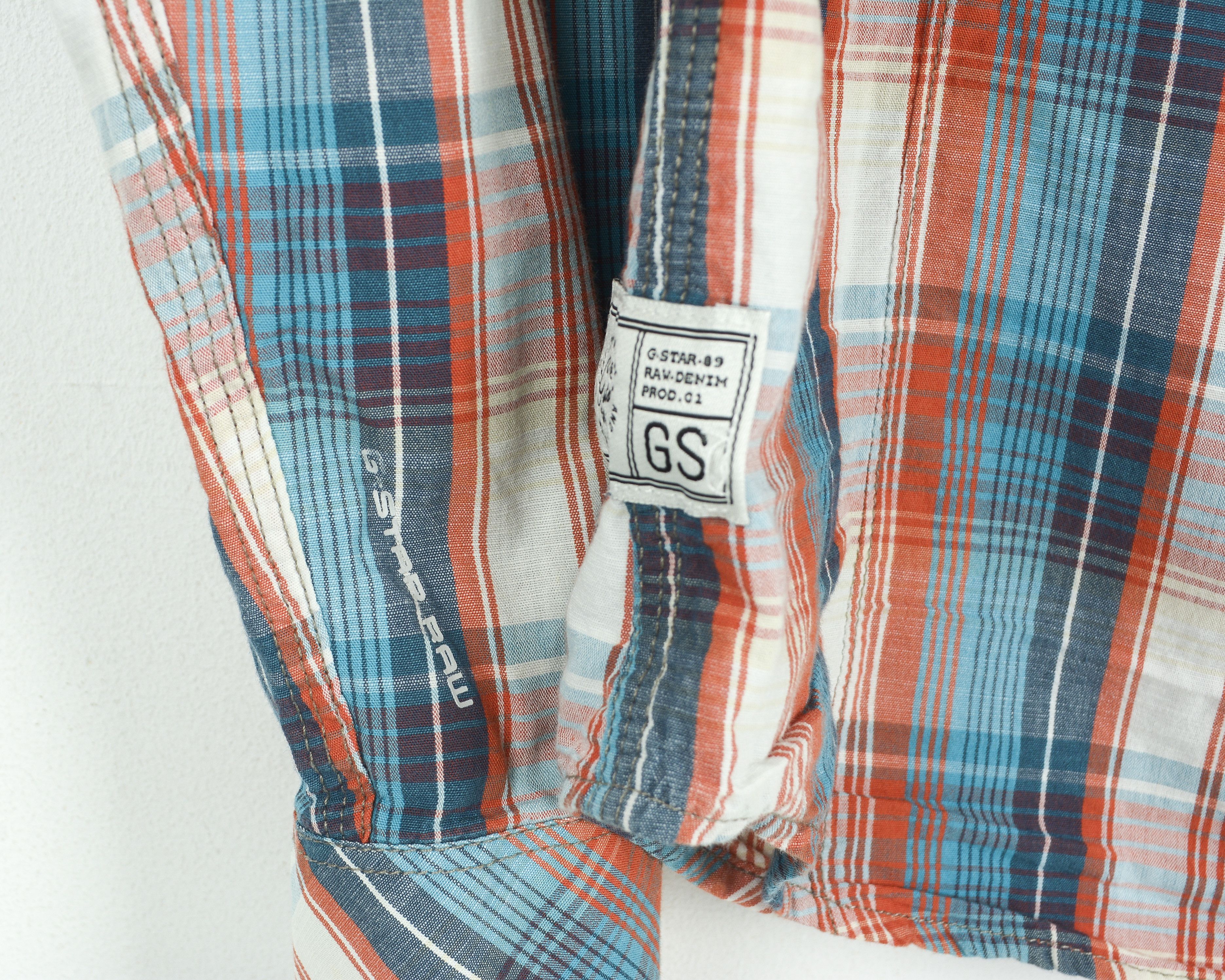G-Star League Cortina Roll Up Shirt L/S Check Western Pearl Snap Size US S / EU 44-46 / 1 - 6 Thumbnail