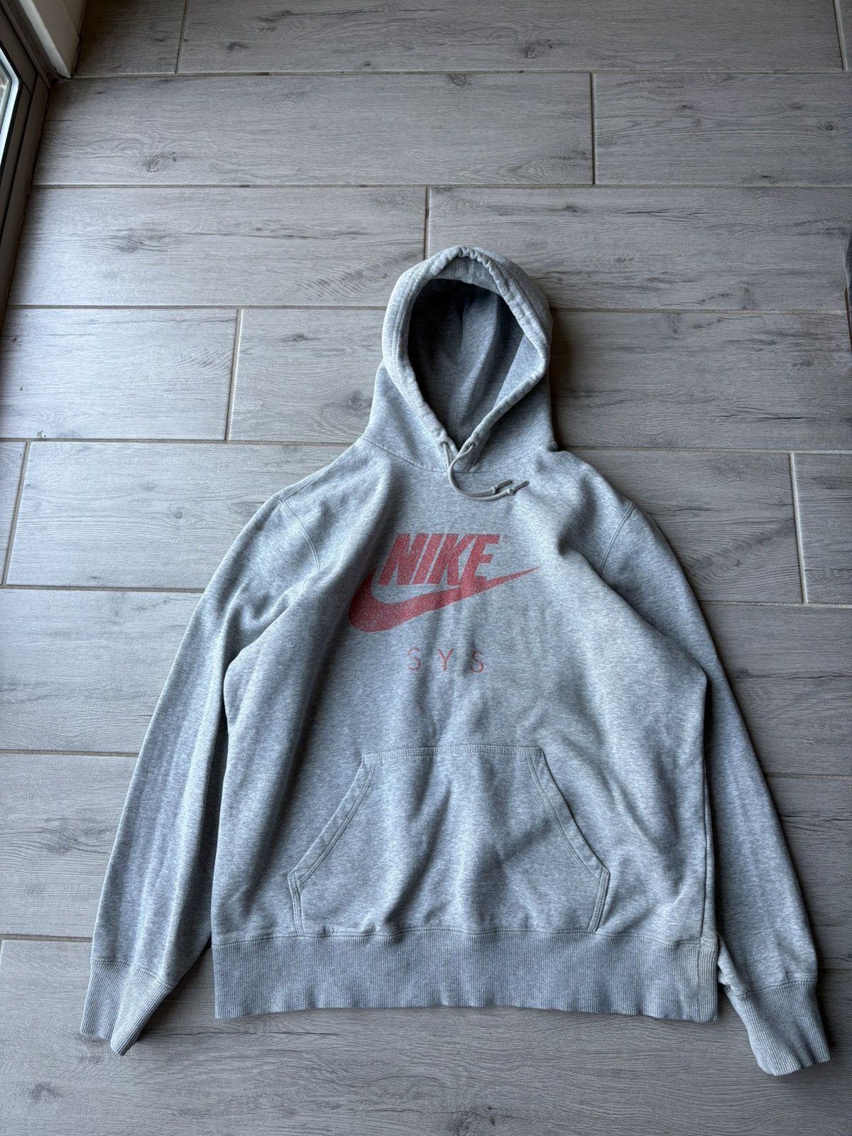 Nike VINTAGE Y2K NIKE SYS GREY HOODIE Size US L / EU 52-54 / 3 - 1 Thumbnail