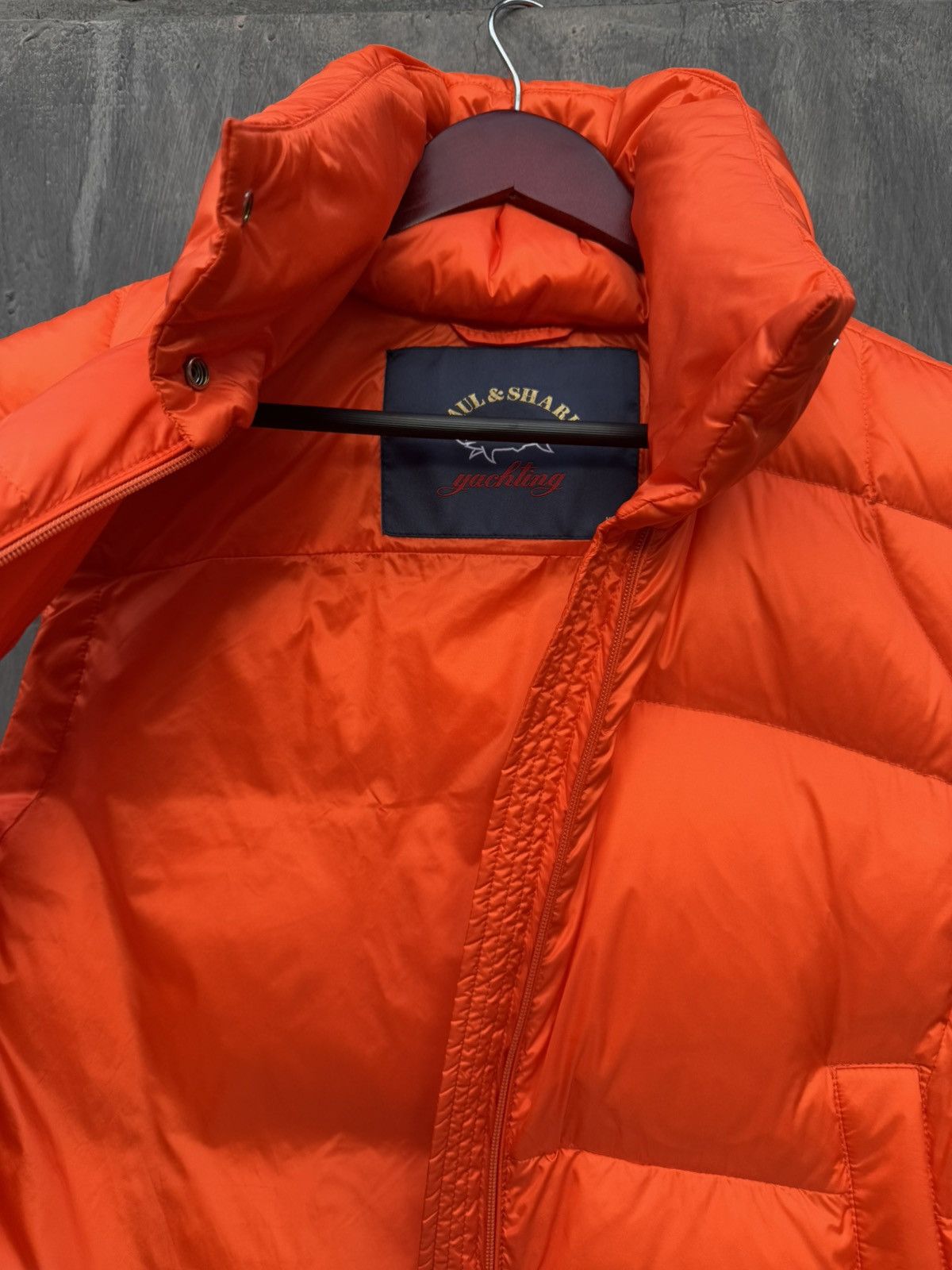 Paul & Shark Paul Shark Yachting Puffer Down Nylon Orange Vest Size M Size M / US 6-8 / IT 42-44 - 5 Thumbnail