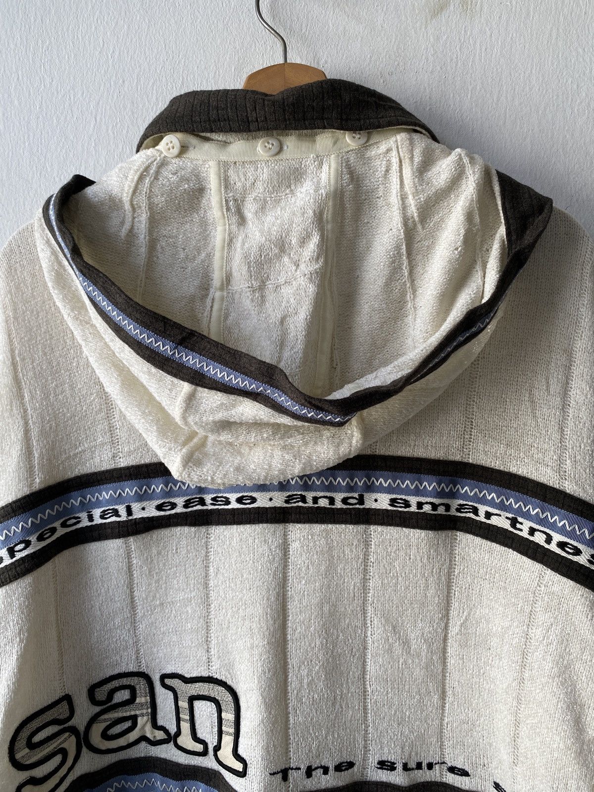 Japanese Brand × Vintage Vintage 90s Santafe Knit Design Zipper Hoodie Size US L / EU 52-54 / 3 - 11 Thumbnail
