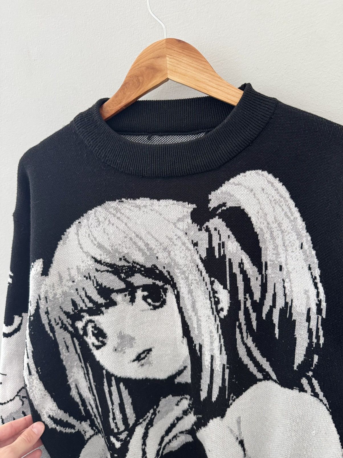 Japanese Brand Y2K Anime Knit Loose Sweater Death Note Misa Amane Size US M / EU 48-50 / 2 - 4 Thumbnail