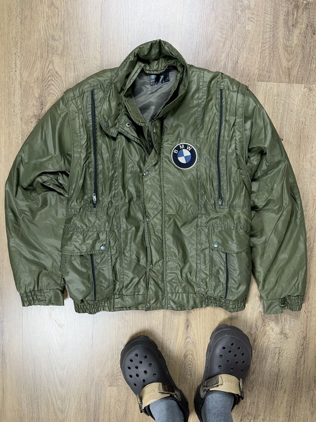 BMW ➕vintage 80s bmw mechanic worker jacket racing moto style Size US M / EU 48-50 / 2 - 1 Thumbnail