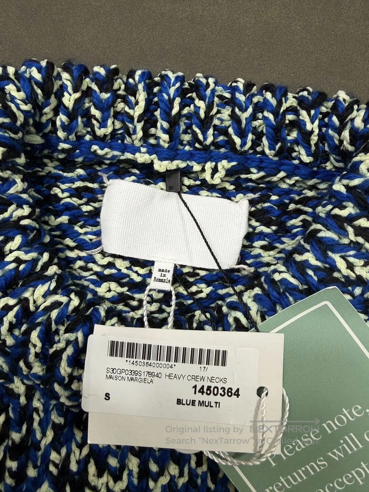 Maison Margiela maison margiela blue snowflake knit sweater. Size US S / EU 44-46 / 1 - 8 Thumbnail