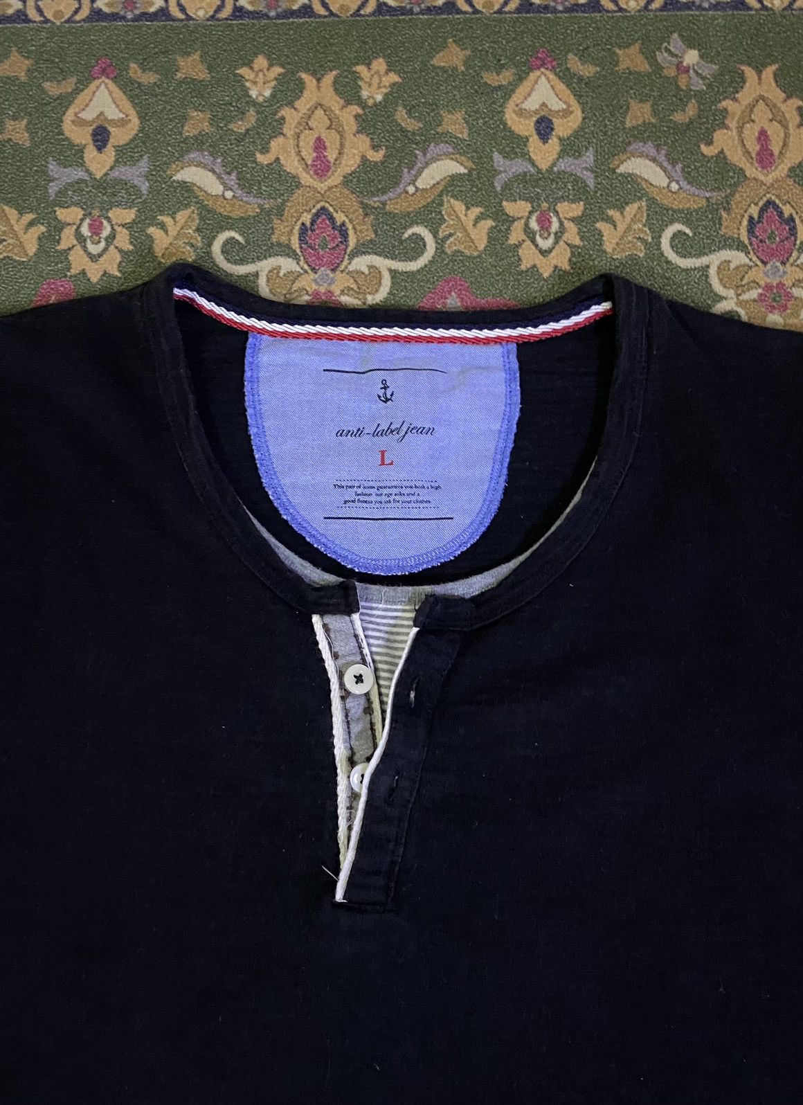 Japanese Brand × Vintage Japanese Brand Anti-Label Jean Double Layer Tee Size US S / EU 44-46 / 1 - 3 Thumbnail
