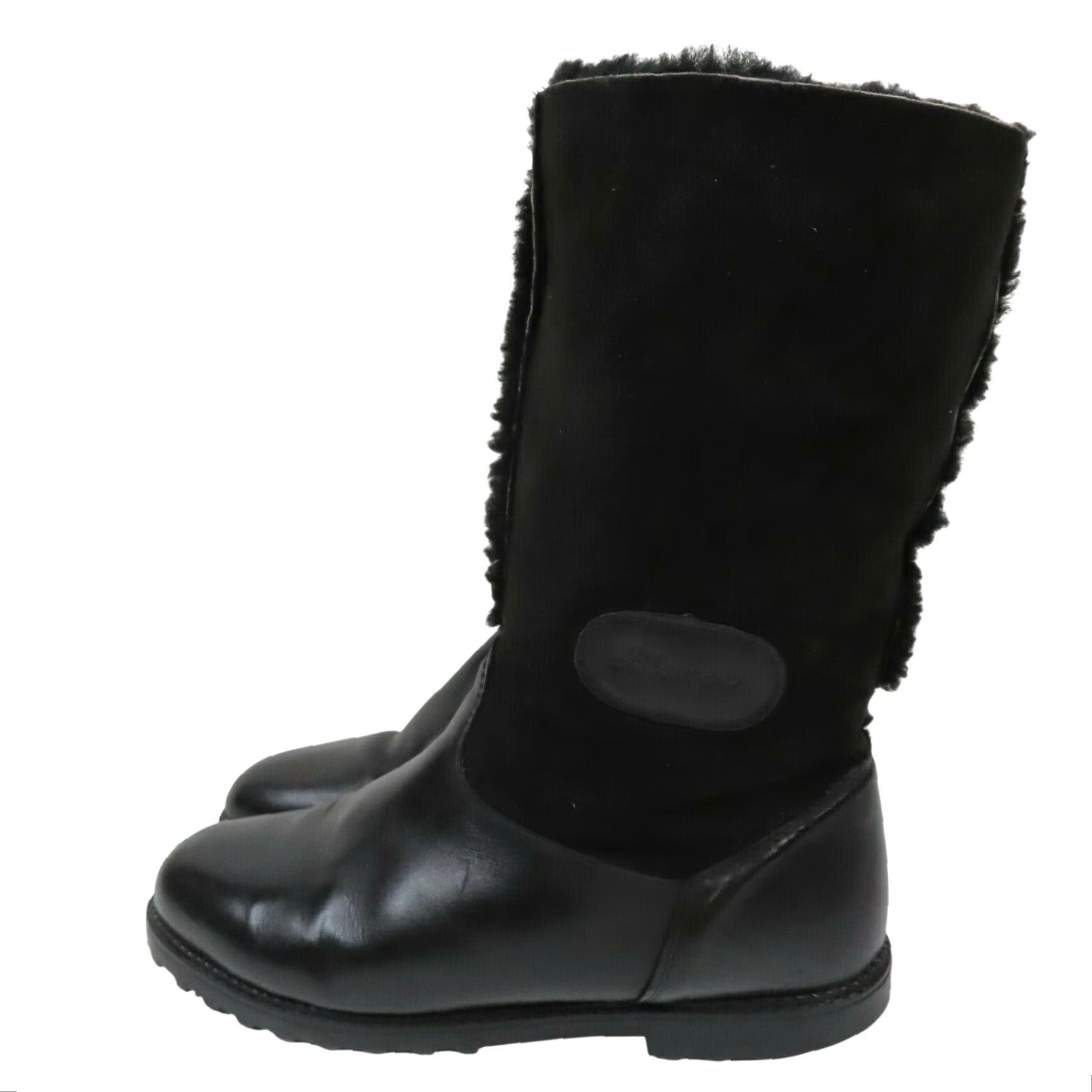 Blondo VTG Blondo Boots Woman 9 B Solid Black Shearling Fur Lined Winter Snow Canada Boots Size US 9 / IT 39 - 4 Thumbnail