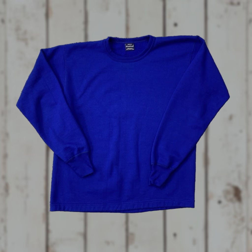 Layer 8 VINTAGE 90s Duofold Shirt Mens Medium Blue Long Sleeve Base Layer Thermal USA Size US M / EU 48-50 / 2 - 1 Thumbnail