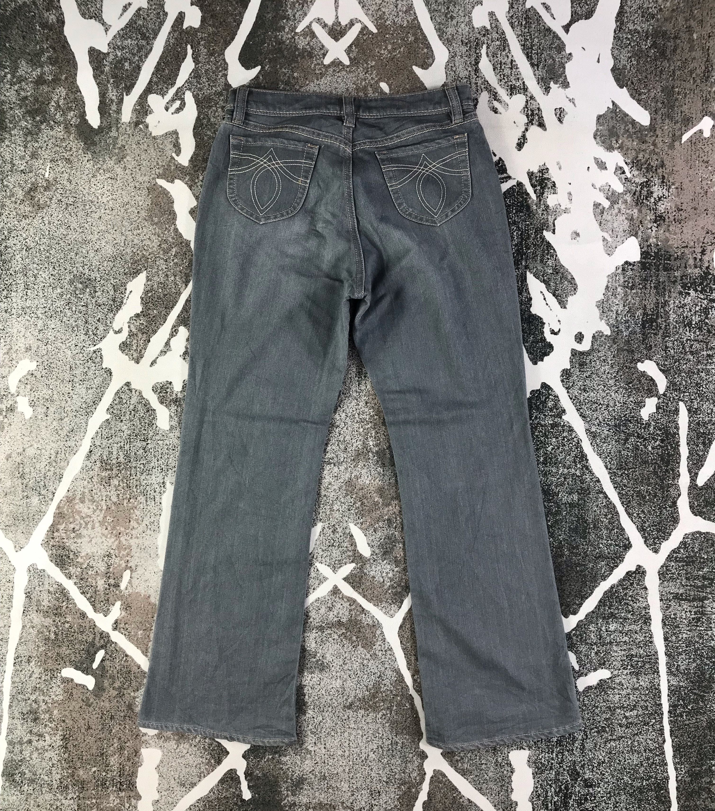 Japanese Brand OO LA LA Jeans Blue Flare Denim KJ1571 Size 29" - 2 Thumbnail